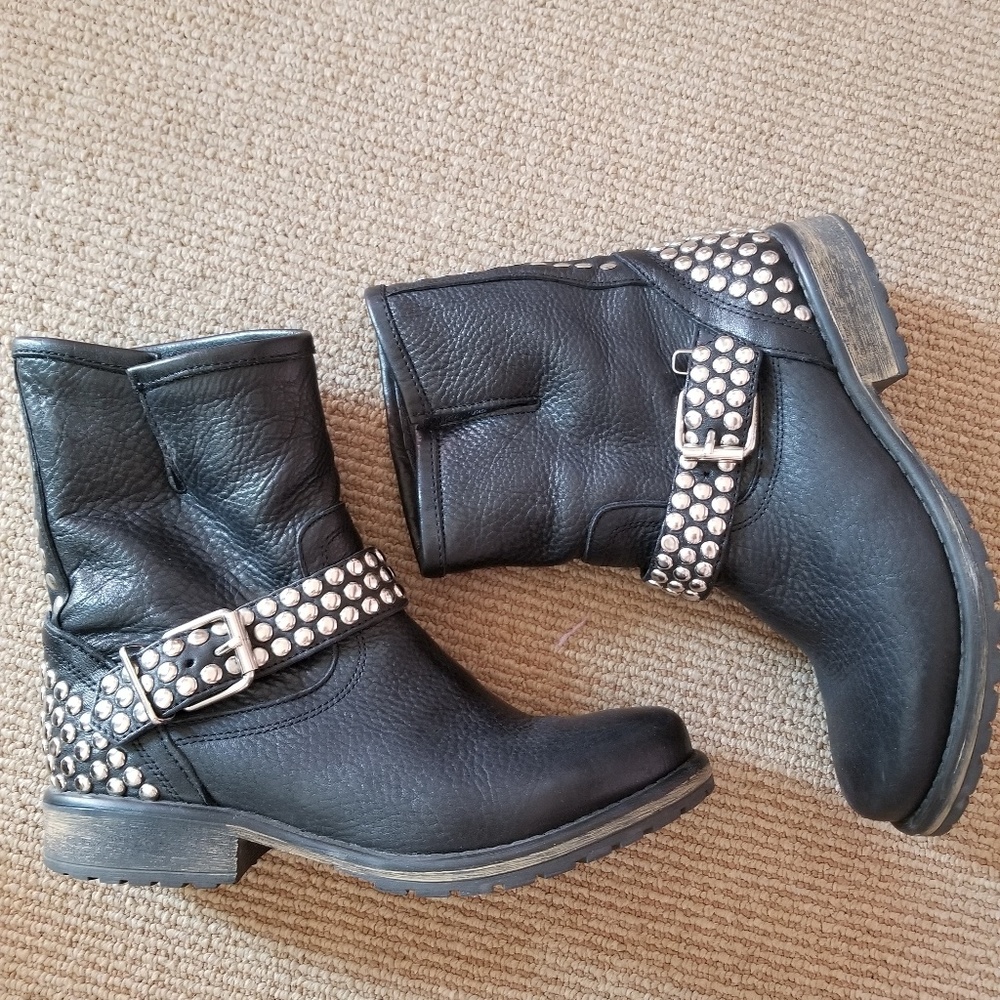 Steve Madden moto combat boots